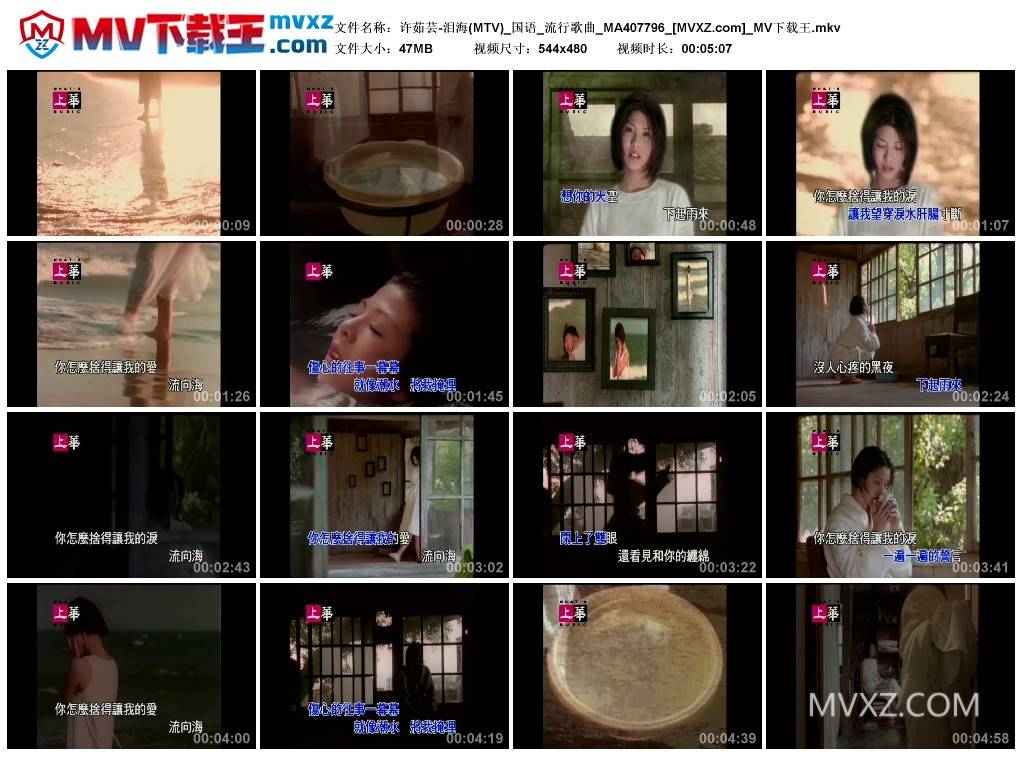 许茹芸-泪海(MTV)_国语_流行歌曲_MA407796